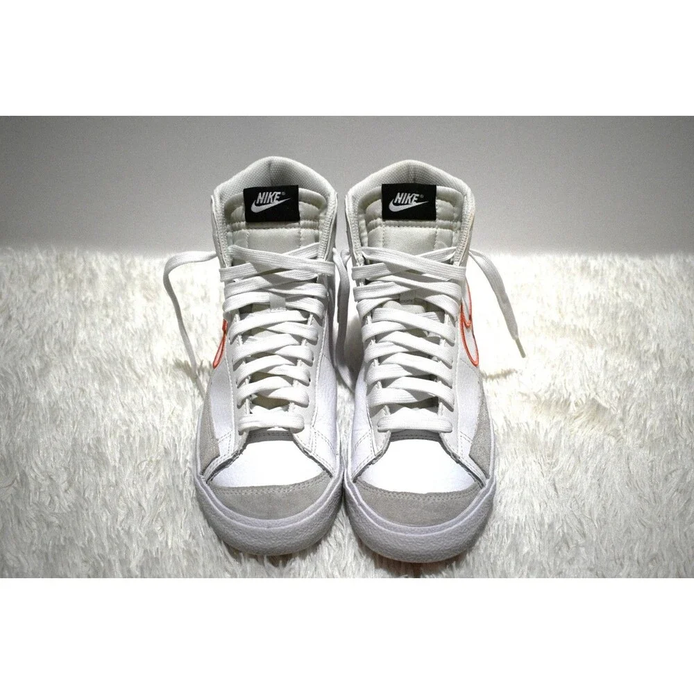 Nike Blazer Mid ’77 Vintage White Leather & Double Swoosh (DJ0265-100) - Size 7Y